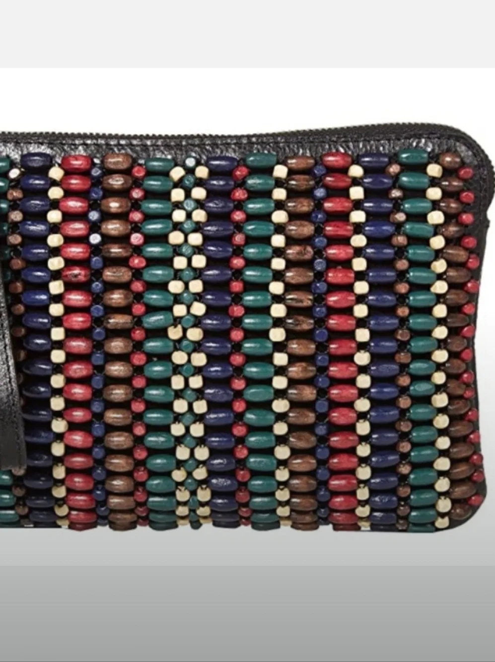 Patricia Nash-Cassini Beaded Wristlet Clutch (Blue-Forest Bead💙🖤) - Picture 3 of 7